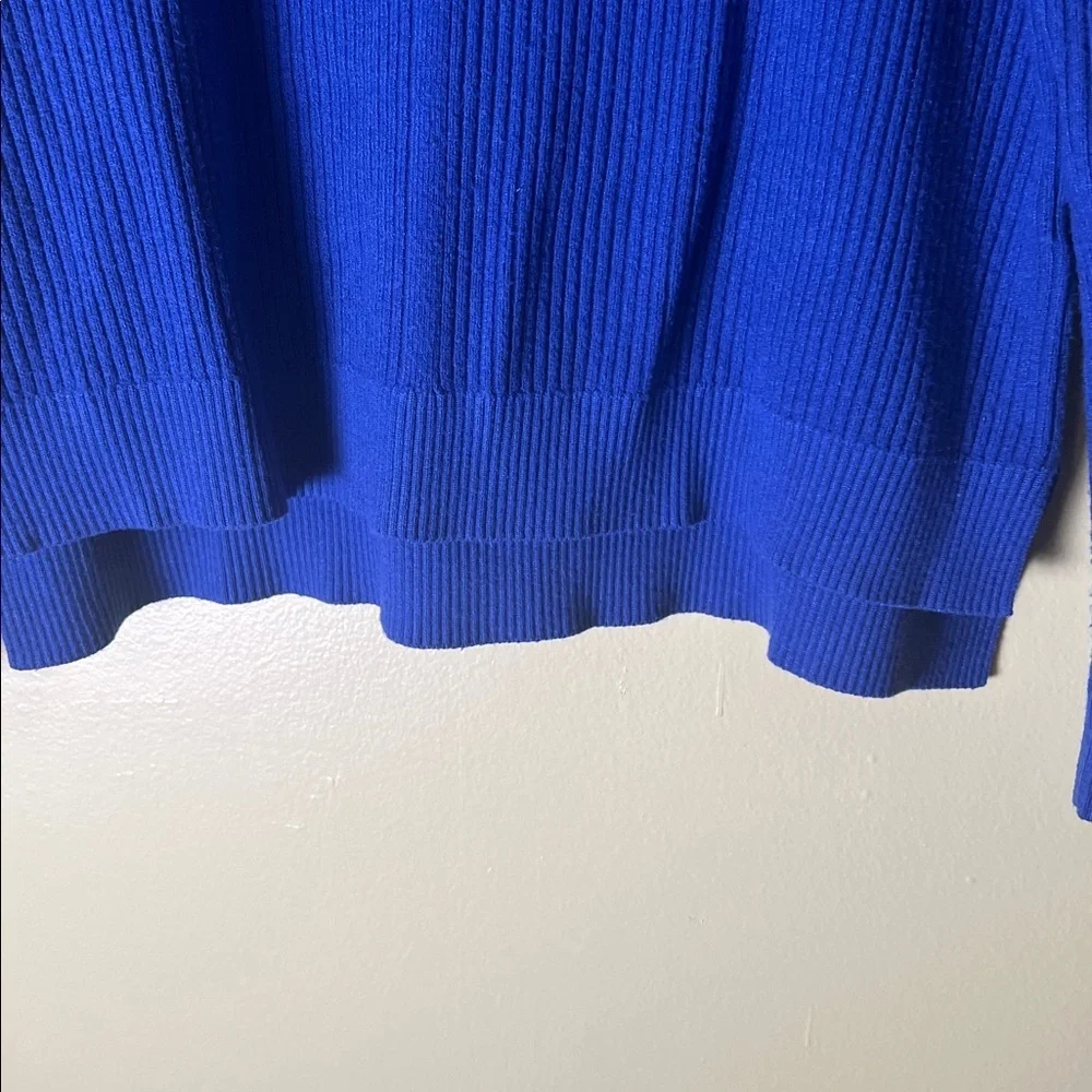 Cyrus Women's Vibrant Blue Crew Neck Sweater